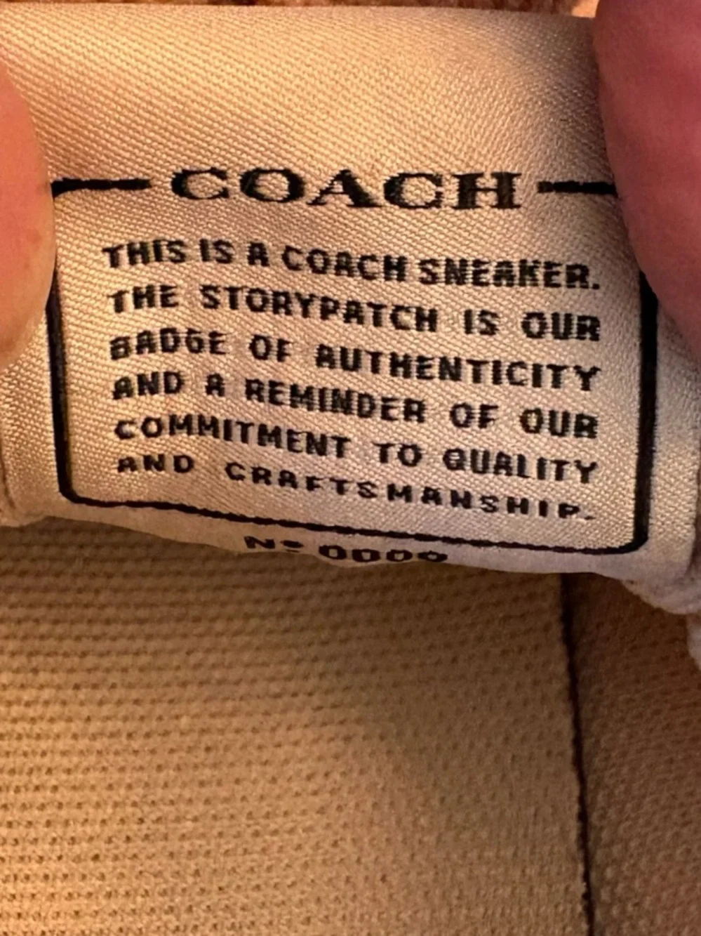Coach Signature “C” Tan Suede and Canvas Sneakers Size 7 - Picture 8 of 10